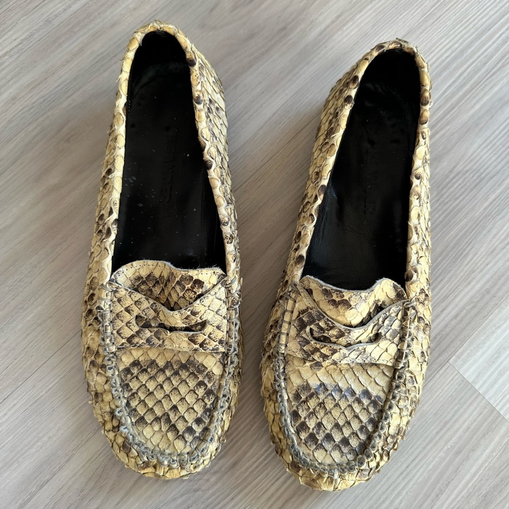 Jil Sander Snake Loafers 40 D